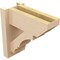 Ekena Millwork 5 1/2-in W x 12-in D x 12-in H Balboa Slat Rough Cedar Woodgrain TimberThane Outlooker, Primed Tan OUTUR055X12X12BOA24RCPR - alternate 3
